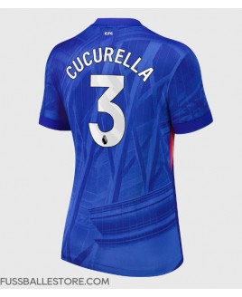 Günstige Chelsea Marc Cucurella #3 Heimtrikot Damen 2025-26 Kurzarm